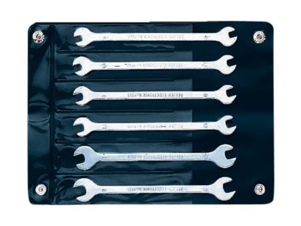 Bahco Dobbelt U-nøkkel Elektronikk, metrisk, Kromstål, Rustfritt stål, 4x4,4.5x4.5,5x5,5.5x5.5,6x6,7x7, 70 g, 6 stykker