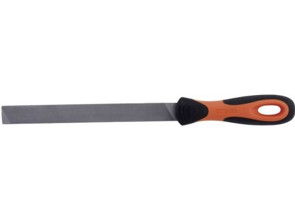 Bahco ERGO 4-138-06-1-2, Fil, Flate mapper, Mellom grov og 2. kutt, Plast, Sort, Oransje, Ergonomisk, Grep som ikke glir