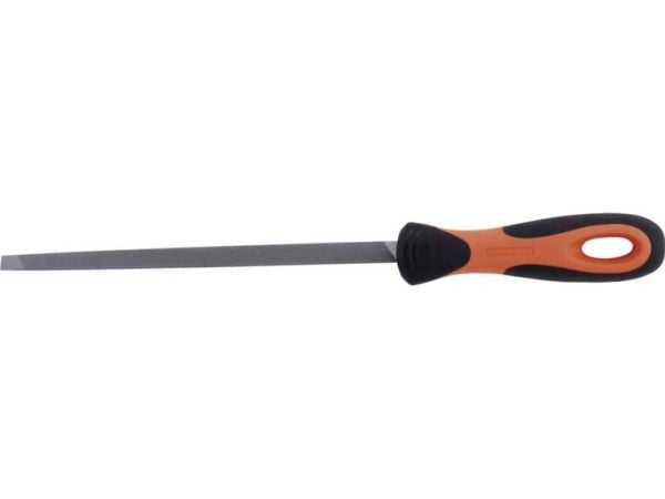 Bahco ERGO 4-187-05-2-2, Fil, Trekant-fil, 2. kutt, Sort, Oransje, 12,5 cm, 6 mm