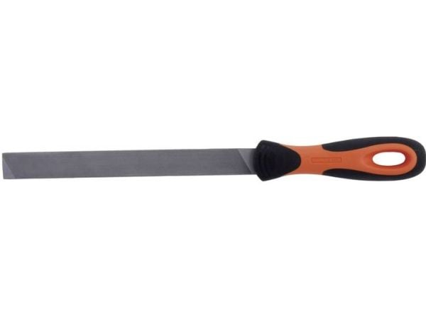 Bahco ERGO 4-138-08-1-2, Fil, Flate mapper, Mellom grov og 2. kutt, Plast, Sort, Oransje, Ergonomisk, Grep som ikke glir