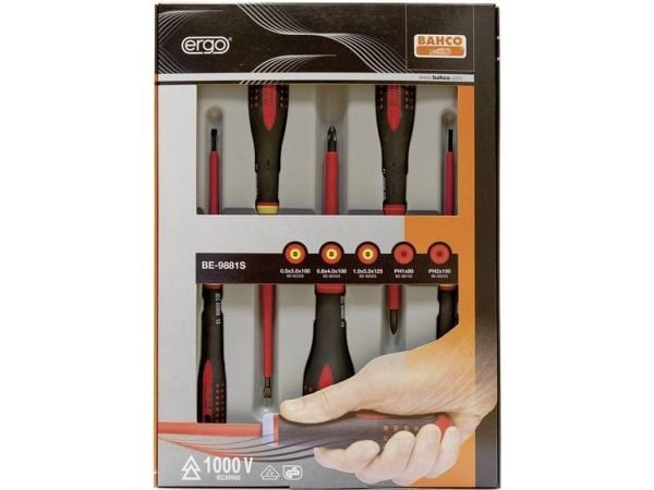 Bahco BE-9881S, 175 mm, 365 mm, 38 mm, 450 g, Sort, Rød, Grå
