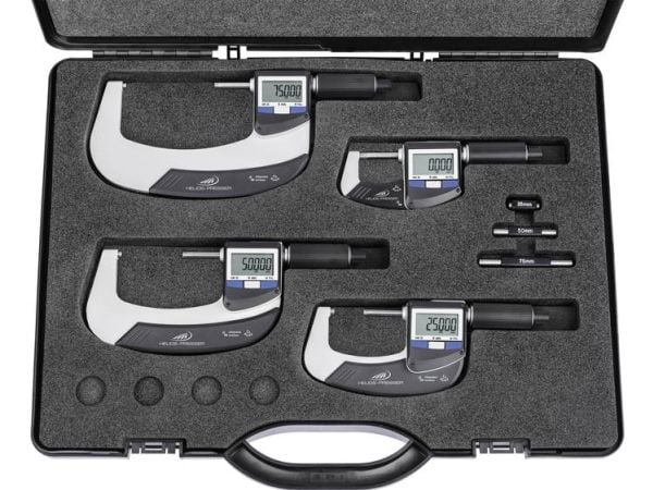 HELIOS PREISSER 186642160 Micrometer Med digitalt display 0 - 100 mm