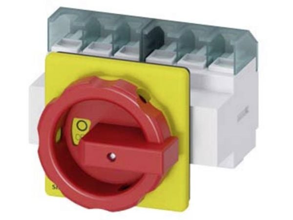 Lastfrånskiljare röd/gul 6-polig 35 mm² 63 A 690 V/AC Siemens 3LD25043VK53
