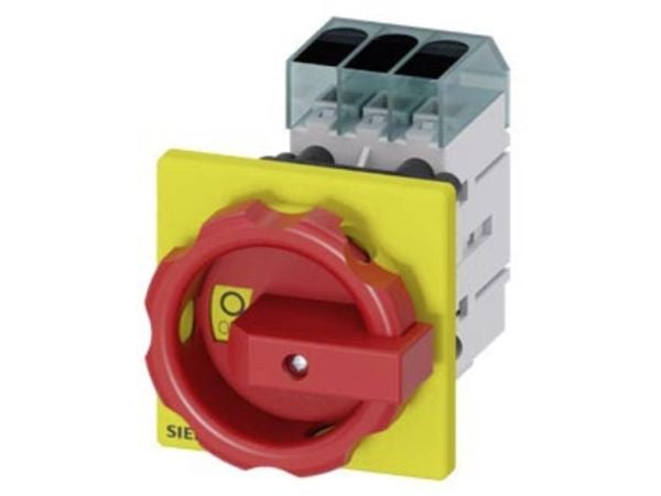 Lastfrånskiljarkontakt röd, gul 3-polig 16 mm² 63 A 690 V/AC Siemens 3LD34540TK53