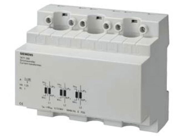 Siemens 7KT1202 Strömtransformator 3-fas Primärström: 150 A Sekundärström: 5 A Kabelgenomföring Ø: 13 mm Skruvfäste 1 st