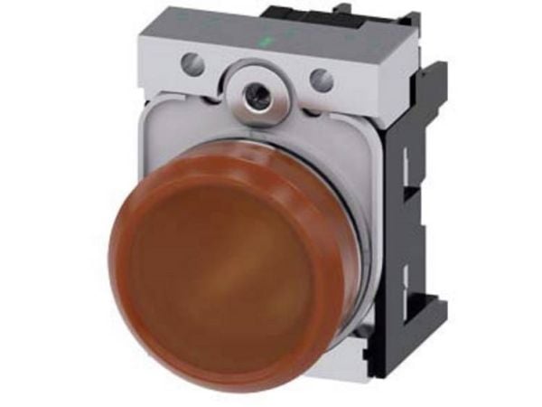 Siemens 3SU1153-6AA00-1AA0, Orange, IP67, IP69K, 59 g, 100 mm, 50 mm, 30 mm