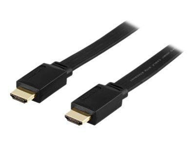 Deltaco Litteä HDMI-kaapeli, HDMI High Speed with Ethernet, 4K, 2m, mu, 2 m, HDMI-tyyppi A (vakio), HDMI-tyyppi A (vakio), 3840 x 2160 pikseliä, 3D...