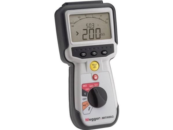 Megger MIT400/2 isolasjonsmåler 250 V, 500 V, 1000 V 200 GO