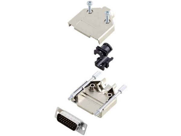 Amphenol L17DTPK-M-15+L717HDA26P D-SUB stiftlistesett 180° poltall: 26 for lodding (1 stk)