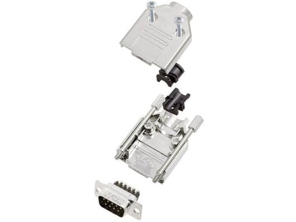 Amphenol L17DTPK-M-09+L717DE09PST D-SUB stiftlistenett 180° poltall: 9, skruer 1 stk
