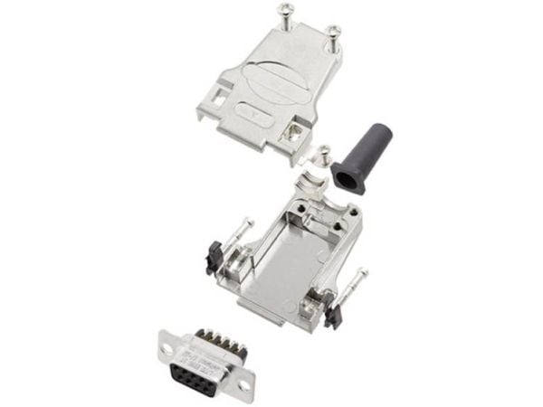 Amphenol L17DTZF25-RG+L77DB25SST D-SUB stiftradsats 180° poltall 25, skruer 1 stk
