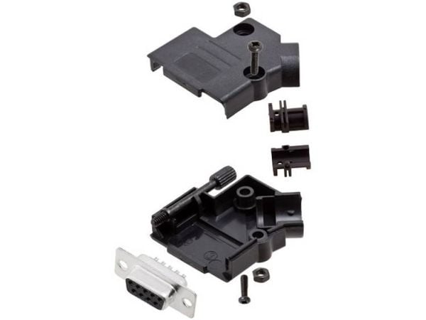 Amphenol L17D45PK-P-09+L77SDE09S D-SUB-väyläkiskosarja 45° Napojen lukumäärä: 9 Juotospää 1 kpl