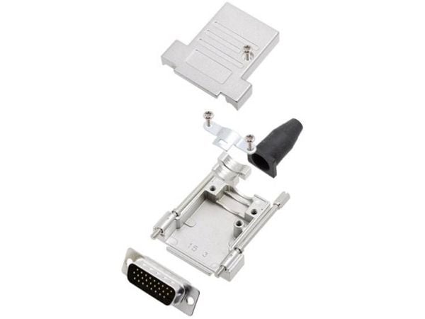 Amphenol L17DTSL15-RG-LJS-T+L717HDA26P D-SUB-stiftfördelare 180° Antal poler: 26 Lödhuvud 1 st