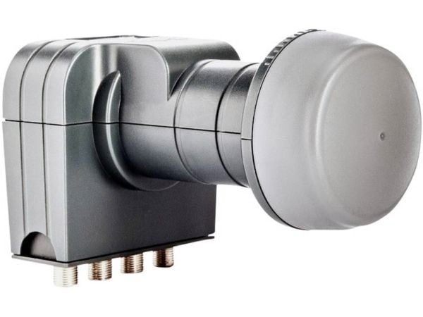 fuba DEK 407 Quattro-LNB Osallistujien määrä: 4 Syöttöliitäntä: 40 mm Harmaa (2.1510037E7)