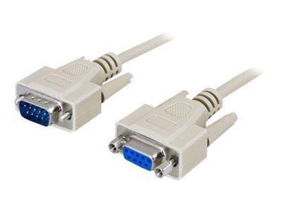 DELTACO - Seriell kabel - DB-9 (hann) til DB-9 (hunn) - 1 m