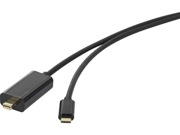 Renkforce RF-3421684, 5 m, USB Type-C, Mini DisplayPort, Uros, Uros, Suora