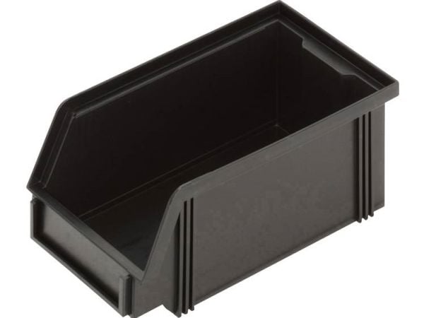 Alutec 1394005197 ESD oppbevaringskasser CB5MC (B x H x T) 100 x 75 x 175 mm – farge sort, 1 stk