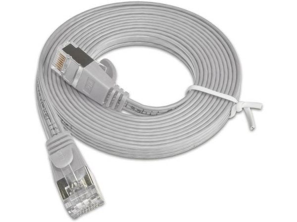 SLIM Patchcords SLIM STP, 2 m, Cat6, S/UTP (STP), RJ-45, RJ-45, Grå