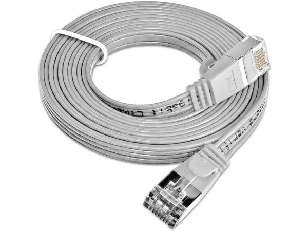 Triotronik Cat 6 - 3m - RJ-45 - RJ-45 - Hann/hann - Cat6 - U/FTP (STP) - Grå (PKW-STP-SLIM-KAT6 3.0)