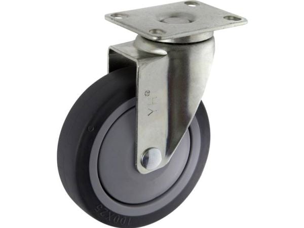 Toolcraft TO-5137917, Sort, Metallisk, 65 kg, Termoplastisk elastomer (TPE), 10 cm