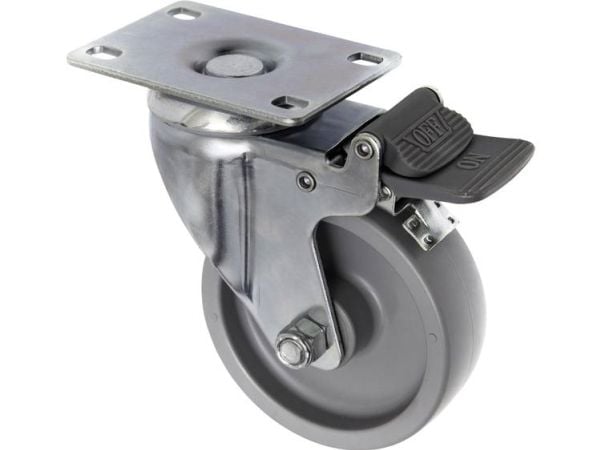 Toolcraft TO-5137938, Svart, Metallisk, 125 kg, Polypropylen (PP), 1 stykker, 10 cm