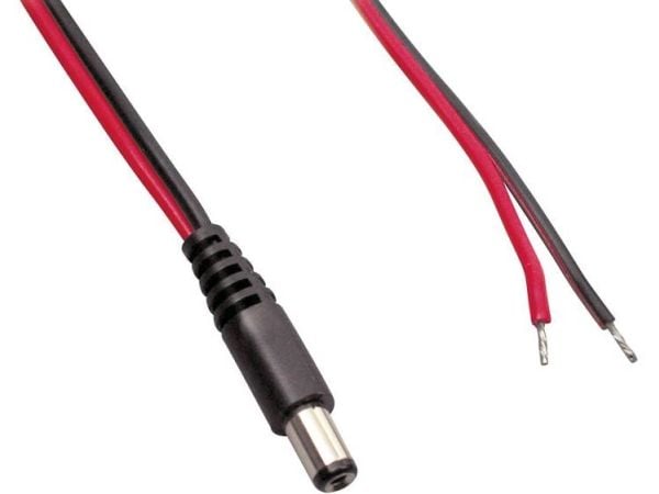 Conrad TC-2511264, Pienjännitekaapeli, musta, Punainen, 0.75 mm², 0,5 m