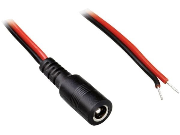 Conrad TC-2511280, Pienjännitekaapeli, musta, Punainen, 0.75 mm², 0,5 m