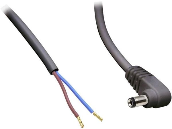 TRU COMPONENTS Pienjänniteliitäntäkaapeli Pienjännitepistoke - avoin pää 5,50 mm 2,10 mm 50 cm 1 kpl 1 kpl