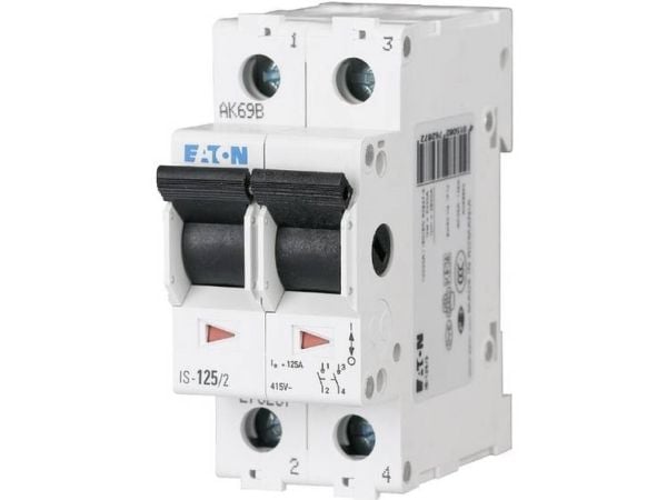 Eaton pääkytkin harmaa 2-napainen 16 A 230 V 276255 (276255)
