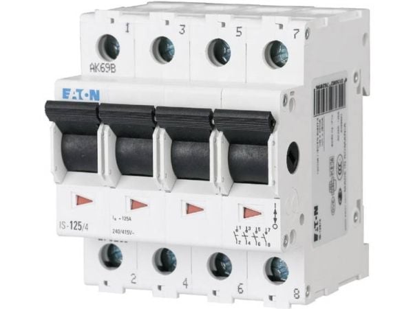 Eaton-pääkytkin 4-napainen 25 A 4 NC-kosketinta, 4 NO-kosketinta 240 V/AC 276265 (276265)