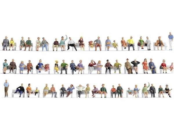 NOCH Mega Economy Figures Set, N (1:160), Flerfarget