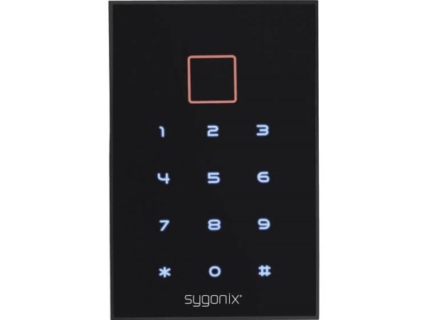 Sygonix SY-3435062 kodelås overflate-/innmontering 12 V/DC IP66 med belyst tastatur og berøringsskjerm
