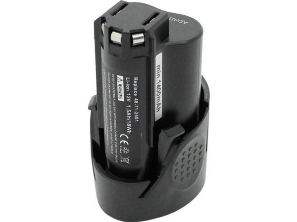 Beltrona MIL90621321 verktøybatteri – erstatter Milwaukee CB12 12 V 1500 mAh litium