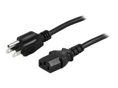 DELTACO DEL-109US - Johdinsarja - NEMA 5-15 (han) lige til IEC 60320 C13 lige - AC 125 V - 15 A - 2 m - lajitelma