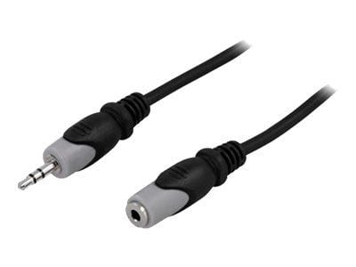 DELTACO MM-158 - Lydforlengelseskabel - mini-phone stereo 3.5 mm hann til mini-phone stereo 3.5 mm hunn - 50 cm
