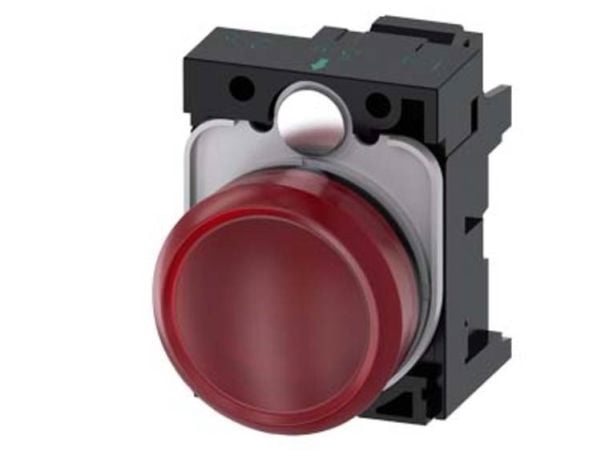Siemens 3SU1103-6AA20-3AA0 Leuchtmelder 1 St., Röd, IP67, IP69K, 42 g, 120 mm, 40 mm, 30 mm