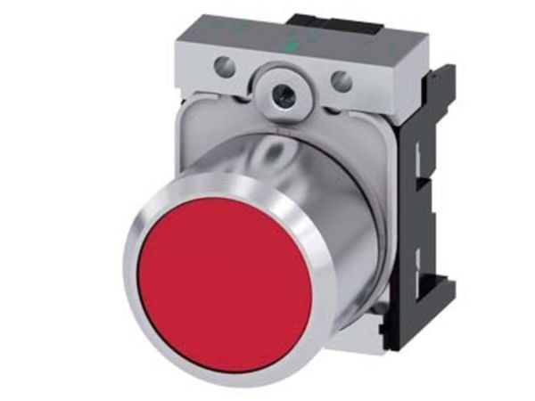 Siemens 3SU1250-0EB20-0AA0 Drucktaster metall rot Druckkn., 104 g, 120 mm, 50 mm, 30 mm