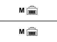 Modulærkabel 4P4C (RJ10) 3 m, hvit