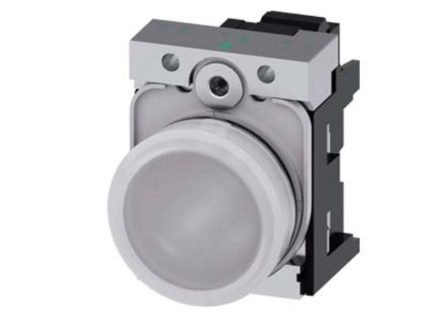 Siemens 3SU1152-6AA60-3AA0, Valkoinen, IP67, IP69K, 56 g, 110 mm, 50 mm, 30 mm