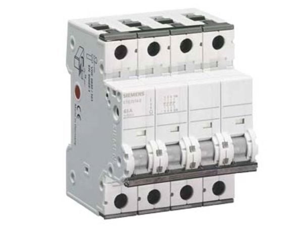 Harmaa 4-nastainen 63 A 4 x liittimet 400 V/AC Siemens 5TE25140