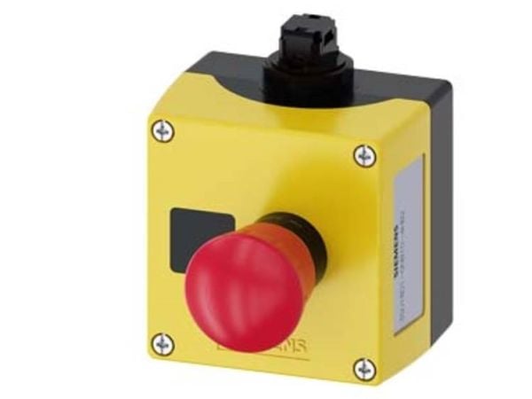 Hätäpysäytyslaatikko 3SU1 Liitäntä 40mm 2NC keltainen