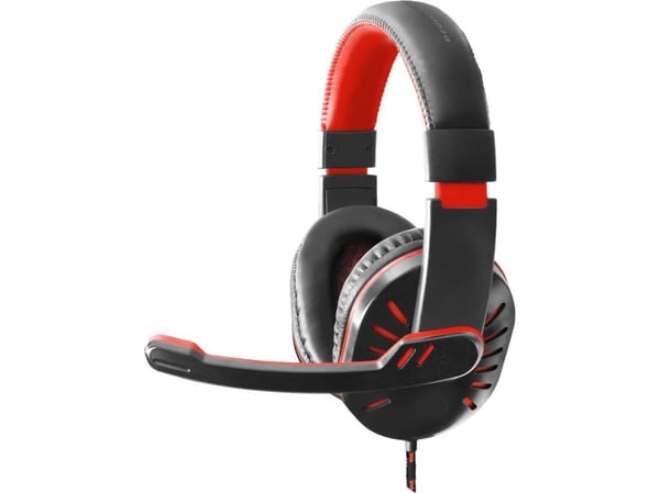 Gaming-hodetelefoner med mikrofon CROW rød