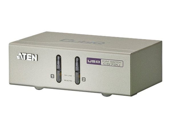 ATEN CS72U - KVM-svitsj - 2 x KVM port(s) - 1 lokalbruker - stasjonær