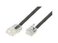 DELTACO - Nettverkskabel - RJ-45 (hann) til RJ-11 (hann) - 3 m - UTP - CAT 5e - svart