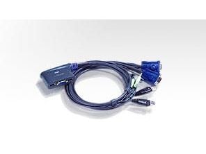 ATEN CS62U - KVM / lydsvitsj - 2 x KVM/lyd - 1 lokalbruker - stasjonær