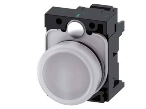 Siemens 3SU1102-6AA60-3AA0, 30 mm, 60 mm, 80 mm, 1 kpl, Valkoinen, Tšekin tasavalta