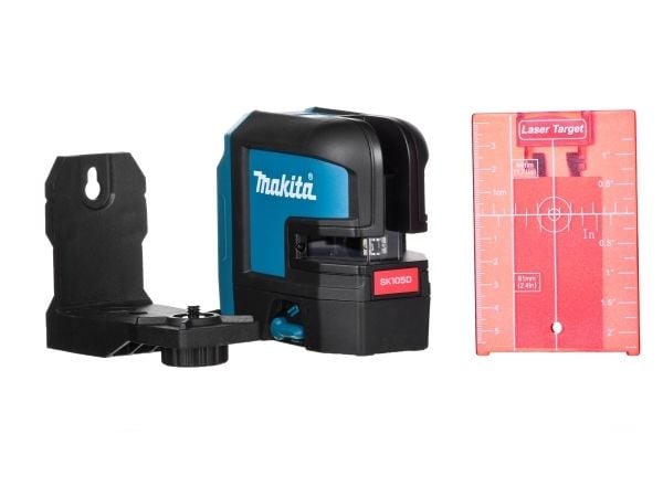 Makita SK105DZ, 25 m, 3 mm/m, 4°, Punainen, Linjalaser, Musta, Sininen *Wothout battery & Charger!*