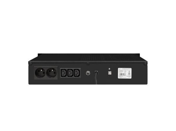 EVER ECO Pro 700 AVR CDS - UPS (kan monteres i rack) - AC 230 V - 420 watt - 700 VA - enkeltfase - 7 Ah - USB - utgangskontakter: 5 - 2U - 19"