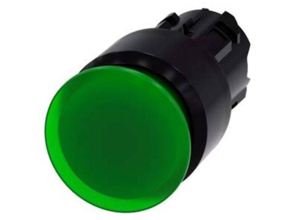 Siemens 3SU10011AA400AA0 3SU1001-1AA40-0AA0 Painonappi (Ø x K) 30 mm x 30 mm IP66, IP67, IP69/IP69K 1 kpl