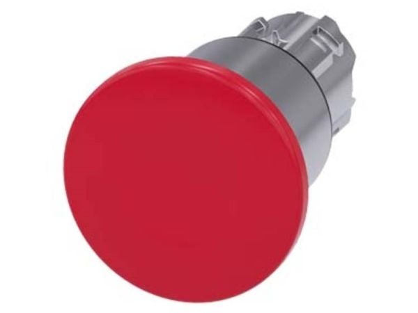 Siemens 3SU1050-1EA20-0AA0 soppformet trykknapp, 22 mm, rund, rød, 62 g, 98 mm, 73 mm, 50 mm